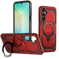 thumbnail image 1 of Dteck Magnetic Case for Samsung Galaxy S25,Shockproof TPU+PC Ring Holder Case Compatible with Mag Safe Military Drop Protection Kickstand Back Cover,Red, 1 of 7