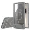 thumbnail image 1 of Dteck Magnetic Case for Samsung Galaxy S25 Ultra,Shockproof TPU+PC Anti-Slip Compatible with Mag Safe Case Adjustable Kickstand Frosted Translucent Matte Phone Cover,Darkgray, 1 of 6
