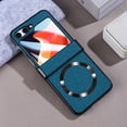 thumbnail image 1 of Dteck Magnetic Case for Samsung Galaxy Z Flip 6,Samsung Galaxy Z Flip7 FE Built-in Front Screen Protector Shockproof Hinge Protection PC Case Compatible with Mag Safe Cover,Darkblue, 1 of 8