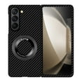 thumbnail image 1 of Dteck Magnetic Case for Samsung Galaxy Z Fold 5,Luxury Carbon Fiber Texture Case Compatible with MagSafe 360° Invisible Stand Cover for Galaxy Z Fold 5 5G,Black, 1 of 8