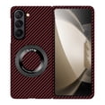 thumbnail image 1 of Dteck Magnetic Case for Samsung Galaxy Z Fold 6,Luxury Carbon Fiber Texture Case Compatible with MagSafe 360° Invisible Stand Cover for Galaxy Z Fold 6 5G,Winered, 1 of 8