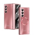 thumbnail image 1 of Dteck Magnetic Case for Samsung Galaxy Z Fold 6,Shockproof Electroplated PC Hinge Protection Case Compatible Mag Safe Built-in Front Screen Protector Slim Cover for Galaxy Z Fold 6,Rosegold, 1 of 9