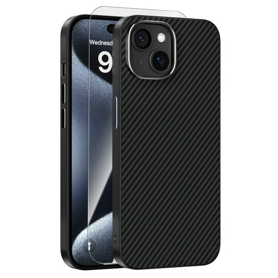 Dteck Magnetic Case with Tempered Glass Screen Protector for iPhone 13 ...