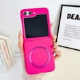 thumbnail image 1 of Dteck Magnetic Case for Z Flip 5 Case, Compatible with Magsafe Accessories, Shockproof Ultra thin Case,Hybrid Hard Back Bumper Protective Phone Case for Samsung Z Flip 5 2023,Rose, 1 of 6