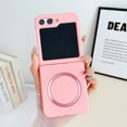 thumbnail image 1 of Dteck Magnetic Case for Z Flip 6 Case, Compatible with Magsafe Accessories, Shockproof Ultra thin Case,Hybrid Hard Back Bumper Protective Phone Case for Samsung Z Flip 6 2024,Pink, 1 of 5
