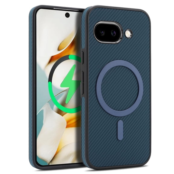 Dteck Magnetic Case for Google Pixel 10A,Shockproof TPU+PC Compatible with Mag Safe Back Cover for Google Pixel 10A,Blue