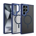 thumbnail image 1 of Dteck Magnetic Case for Samsung Galaxy S23 Ultra 5G, Compatible with MagSafe, Translucent Matte Back Shockproof Phone Cover,Blue, 1 of 8