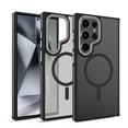 thumbnail image 1 of Dteck Magnetic Case for Samsung Galaxy S24 Ultra 5G, Compatible with MagSafe, Translucent Matte Back Shockproof Phone Cover,Black, 1 of 8