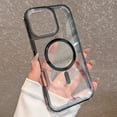 thumbnail image 1 of Dteck Magnetic Case for iPhone 11, Compatible with MagSafe, Shockproof Protective Bumper Phone Case for iPhone 11,Black-Clear Back, 1 of 7
