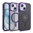 thumbnail image 1 of Dteck Magnetic Case for iPhone 11, Compatible with MagSafe, Translucent Matte Back Shockproof Phone Cover,Purple, 1 of 7