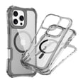 thumbnail image 1 of Dteck Magnetic Case for iPhone 13, Shockproof 3-Layer Military Grade Protection Clear Case Compatible with Mag Safe Back Cover with Wrist Strap,Black, 1 of 7