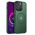 thumbnail image 1 of Dteck Magnetic Case for iPhone 14, Compatible with MagSafe, Translucent Matte Back with Detachable Keys, Shockproof iPhone 14 Phone Case,Deep Green, 1 of 5
