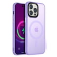 thumbnail image 1 of Dteck Magnetic Case for iPhone 14, Compatible with MagSafe, Translucent Matte Back with Detachable Keys, Shockproof iPhone 14 Phone Case,Purple, 1 of 5