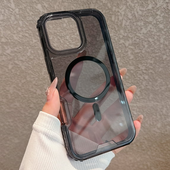 Dteck Magnetic Case for iPhone 15, Compatible with MagSafe, Shockproof Protective Bumper Phone Case for iPhone 15,Black