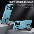thumbnail image 1 of Dteck Magnetic Case for iPhone 15,Shockproof Silicone+PC Case Compatible with Mag Safe Ring Holder Kickstand Cover for iPhone 15, Lightblue, 1 of 7