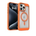 thumbnail image 1 of Dteck Magnetic Case for iPhone 15,Shockproof TPU+PC Heat Dissipation Case Compatible with Mag Safe Matte Translucent Back Cover for iPhone 15,Orange, 1 of 9