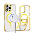 thumbnail image 1 of Dteck Magnetic Case for iPhone 16 Pro, Compatible with MagSafe, Shockproof Back Cover Crystal Clear Protective Phone Case for iPhone 16 Pro,Yellow, 1 of 6
