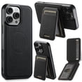 thumbnail image 1 of Dteck Magnetic Case for iPhone 16 Pro Max, Detachable Wallet PU Leather Case with Card Slot Kickstand Business Retro Phone Cover, Black, 1 of 8