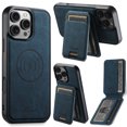 thumbnail image 1 of Dteck Magnetic Case for iPhone 16 Pro Max, Detachable Wallet PU Leather Case with Card Slot Kickstand Business Retro Phone Cover, Blue, 1 of 8