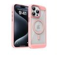 thumbnail image 1 of Dteck Magnetic Case for iPhone 16,Shockproof TPU+PC Heat Dissipation Case Compatible with Mag Safe Matte Translucent Back Cover for iPhone 16,Pink, 1 of 9