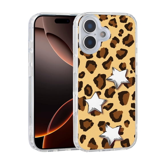 Dteck Magnetic Case for iPhone 17 6.3 Inch, Compatible with MagSafe, Unique Stylish Pattern Phone Case for iPhone 17,Classic Leopard