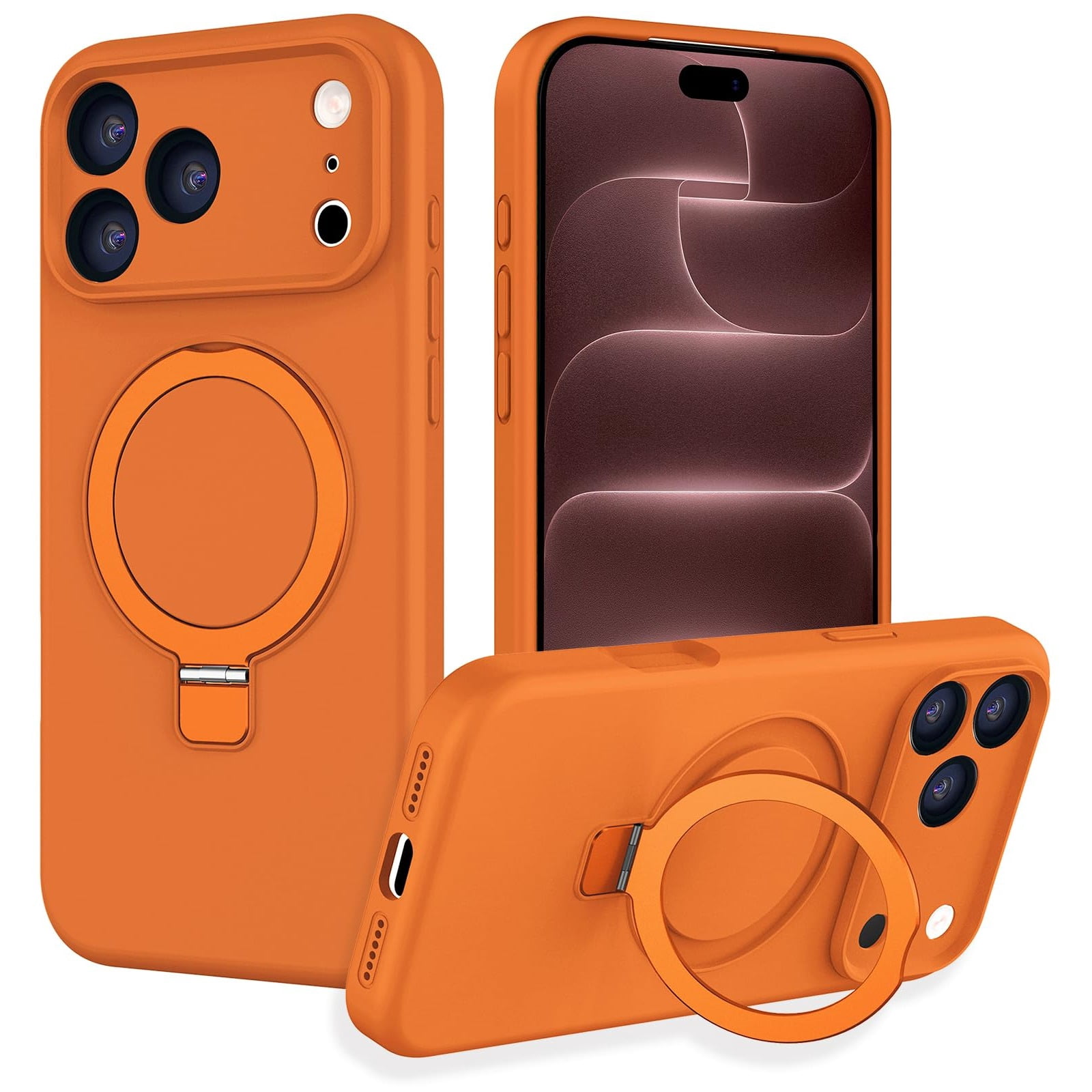 Dteck Magnetic Case for iPhone 17 Pro Max,Shockproof Liquid Silicone ...