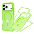 thumbnail image 1 of Dteck Magnetic Case for iPhone 17 Pro, Shockproof TPU+PC Translucent Case Compatible with Mag Safe Heavy Duty Protection Back Cover ,Green, 1 of 6