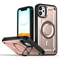 thumbnail image 1 of Dteck Magnetic Case for iPhone 11,Shockproof TPU+PC Heavy Duty Protection Compatible with Mag Safe Case with Hidden Lens Kickstand Cover for iPhone 11,Desertgold, 1 of 4