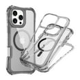 thumbnail image 1 of Dteck Magnetic Case for iPhone 12 Pro Max, Shockproof 3-Layer Military Grade Protection Clear Case Compatible with Mag Safe Back Cover with Wrist Strap,Black, 1 of 7