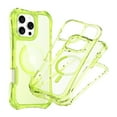 thumbnail image 1 of Dteck Magnetic Case for iPhone 12 Pro Max, Shockproof 3-Layer Military Grade Protection Clear Case Compatible with Mag Safe Back Cover with Wrist Strap,Green, 1 of 7