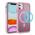 thumbnail image 1 of Dteck Magnetic Case for iPhone 12 & iPhone 12 Pro 6.1 Inch Compatible with MagSafe & Magnetic Car Phone Mount, Slim TPU Frosted Matte Protective Shockproof Phone Case Cover,Pink, 1 of 9