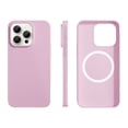 thumbnail image 1 of Dteck Magnetic Case for iPhone 12, iPhone 12 Pro Case Compatible with MagSafe, Ultra Slim Liquid Silicone Case Shockproof Anti-Scratch Soft Microfiber Lining 6.1",Cherry Pink, 1 of 5