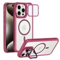 thumbnail image 1 of Dteck Magnetic Case for iPhone 14 Pro, Compatible with MagSafe, Full Tempered Glass Camera Cover Metal Invisible Kickstand, Military-Grade Protection Clear Case for iPhone 14 Pro,Red, 1 of 6