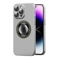 thumbnail image 1 of Dteck Magnetic Case for iPhone 14 Pro, Compatible with MagSafe, Slim Fit Matte PC Hard Cover with Camera Lens Protector Logo View Window for Apple iPhone 14 Pro,Silver, 1 of 8