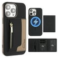thumbnail image 1 of Dteck Magnetic Case for iPhone 14 Pro Max, 2 in 1 Wallet Case Detachable Card Holder, Compatible with MagSafe, Slim PU Leather RFID Blocking Credit Slots Zipper Pocket,Black, 1 of 7