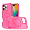 thumbnail image 1 of Dteck Magnetic Case for iPhone 14 Pro Max, Compatible with MagSafe, Military Grade Drop Protection Slim Translucent Matte Shockproof with Anti-Fingerprint Phone Case,Pink, 1 of 6