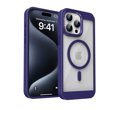thumbnail image 1 of Dteck Magnetic Case for iPhone 14 Pro,Shockproof TPU+PC Heat Dissipation Case Compatible with Mag Safe Matte Translucent Back Cover for iPhone 14 Pro,Purple, 1 of 9