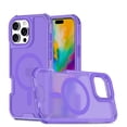 thumbnail image 1 of Dteck Magnetic Case for iPhone 15 Plus, Compatible with MagSafe, Military Grade Drop Protection Slim Translucent Matte Shockproof with Anti-Fingerprint Phone Case,Purple, 1 of 6
