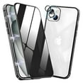 thumbnail image 1 of Dteck Magnetic Case for iPhone 15 Plus with HD Glass Camera Lens Protector, High Sensitivity Privacy Screen Metal Frame Anti-Peep Double Sided Case for iPhone 15 Plus 6.7 Inch,Black, 1 of 6