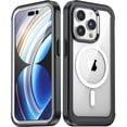 thumbnail image 1 of Dteck Magnetic Case for iPhone 15 Pro Max, Compatible with MagSafe Shockproof Case with Built-in Screen Protector, Full Body Protective Cover for iPhone 15 Pro Max, 1 of 6