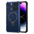 thumbnail image 1 of Dteck Magnetic Case for iPhone 15 Pro Max,Shockproof Silicone+PC Case Compatible with Mag Safe Ring Holder Kickstand Cover for iPhone 15 Pro Max, Royalblue, 1 of 8