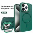 thumbnail image 1 of Dteck Magnetic Case for iPhone 16 Pro Case, Silicone Compatible with MagSafe Accessory Wireless Charging Built-in Stand Durable Protection Case Back Matte Thin Cover for iPhone 16 Pro,Darkgreen, 1 of 9