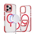 thumbnail image 1 of Dteck Magnetic Case for iPhone 16 Pro Max, Compatible with MagSafe, Shockproof Back Cover Crystal Clear Protective Phone Case for iPhone 16 Pro Max,Red, 1 of 6
