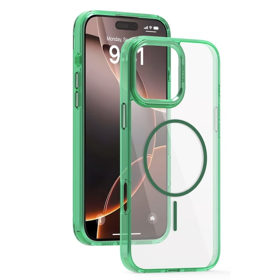 Dteck Magnetic Case for iPhone 16 Pro Max Compatible with MagSafe, Shockproof TPU Bumper Anti-Scratch Hard PC Back Protective Phone Cover 6.9 Inch,Green