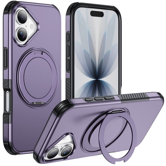 dteck-magnetic-case-for-iphone-16-shockproof-tpu-pc-compatible-with