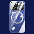 thumbnail image 1 of Dteck Magnetic Clear Case for iPhone 13 Pro Max 6.7” Case, Compatible with MagSafe with Full Camera Cover Protection Shockproof Protective Thin Slim Plating Case for Women Girls, Clear, 1 of 12