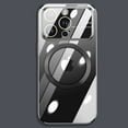 thumbnail image 1 of Dteck Magnetic Clear Case for iPhone 14 Plus 6.7" 2022 Case, Compatible with MagSafe with Full Camera Cover Protection Shockproof Protective Thin Slim Plating Case for Women Girls, Black, 1 of 13