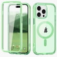 thumbnail image 1 of Dteck Magnetic Designed for iPhone 15 Pro Case, Compatible with MagSafe Built-in Touch Sensitive Anti-Scratch Screen Protector Cover for iPhone 15 Pro,Green, 1 of 1