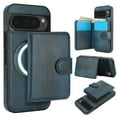 thumbnail image 1 of Dteck Magnetic Detachable Wallet Case for Google Pixel 9 Pro XL,Luxury Leather 2 in 1 Case Compatible with Mag Safe Card Slot Pocket Stand Shockproof Cover for Google Pixel 9 Pro XL,Blue, 1 of 5