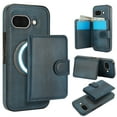 thumbnail image 1 of Dteck Magnetic Detachable Wallet Case for Google Pixel 9A,Luxury Leather 2 in 1 Case Compatible with Mag Safe Card Slot Pocket Stand Shockproof Cover for Google Pixel 9A,Blue, 1 of 5